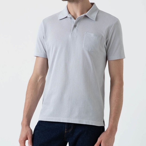 SUNSPEL pale blue cotton polo shirt, size medium - Picture 9 of 9